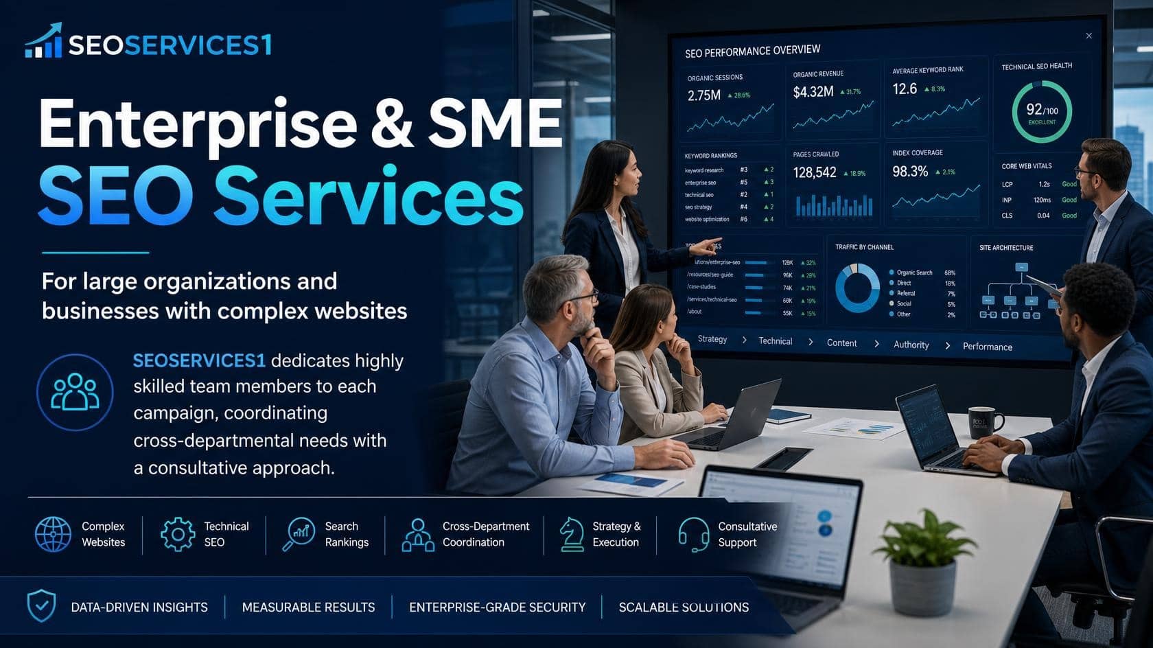 Enterprise and SME businesses SEO Solutions for large organizations