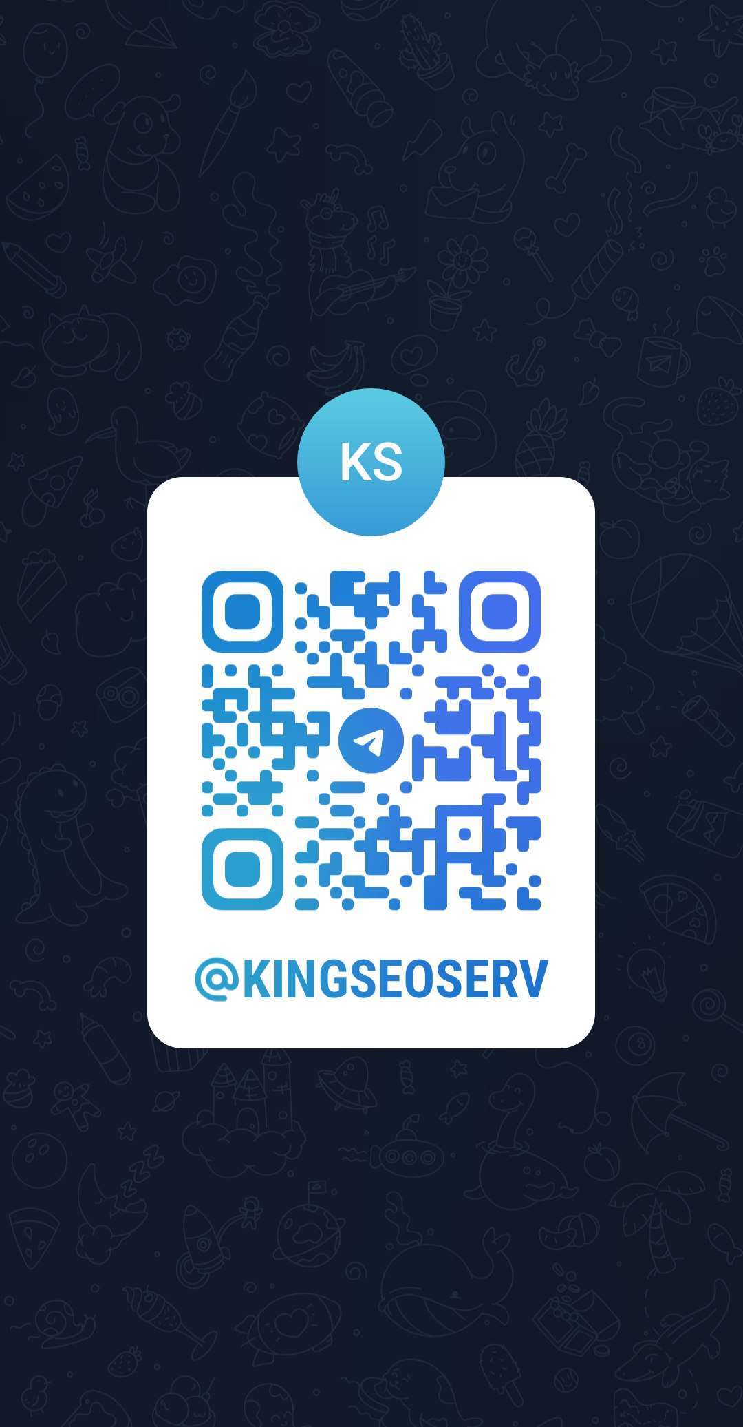 QR Code Telegram @kingseoserv