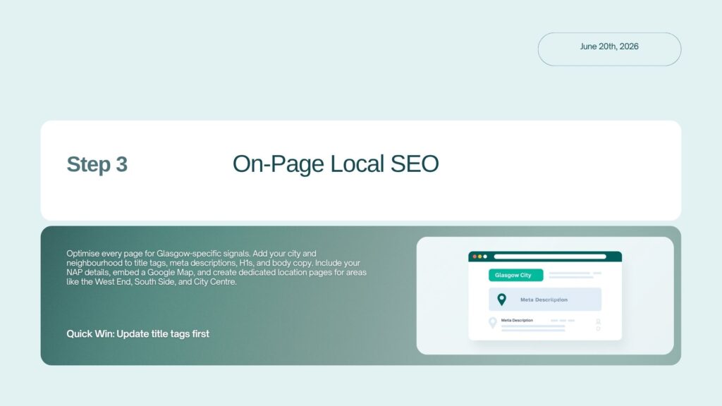 Local SEO Glasgow service model comparison