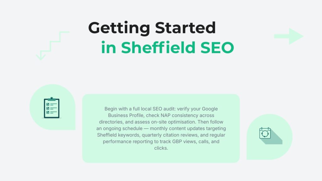 Local SEO pricing and service levels in Sheffield