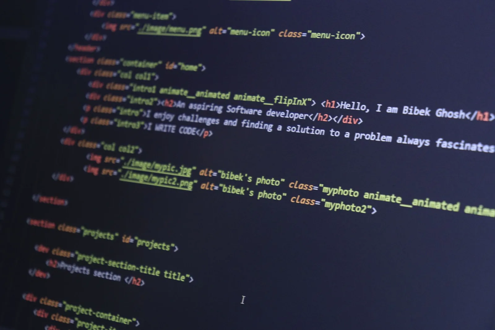Developer reviewing website code and technical SEO optimisation