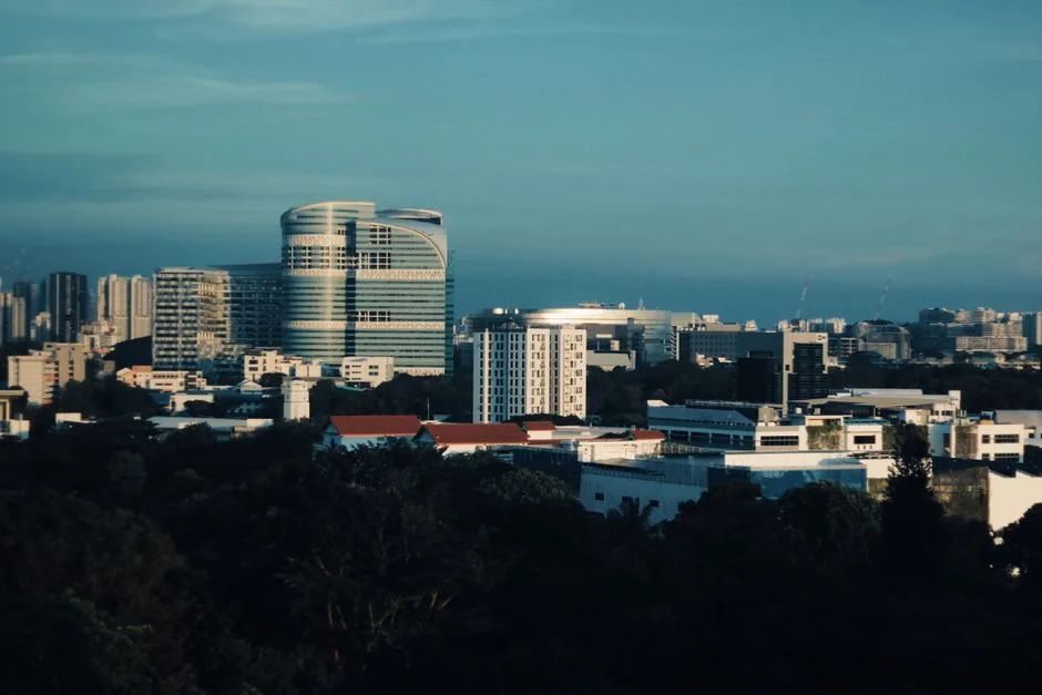 Singapore skyline with modern architecture, representing APAC regional search markets