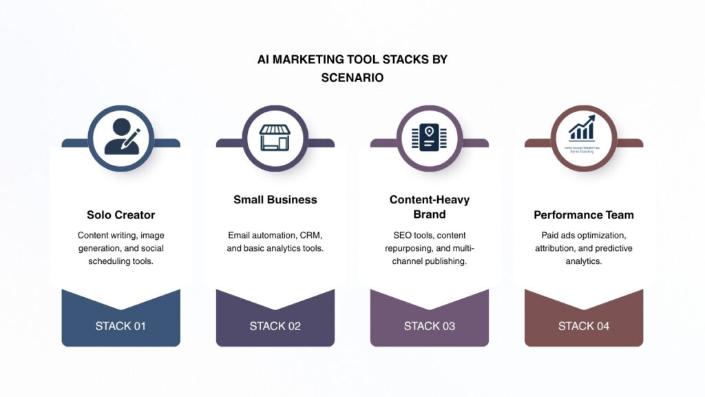 AI stacks for teams of different sizes