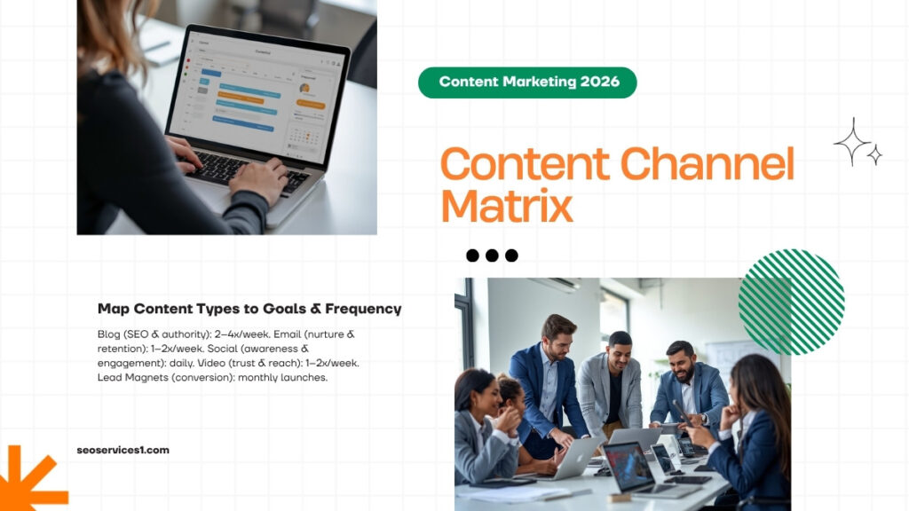 Content channels and goals