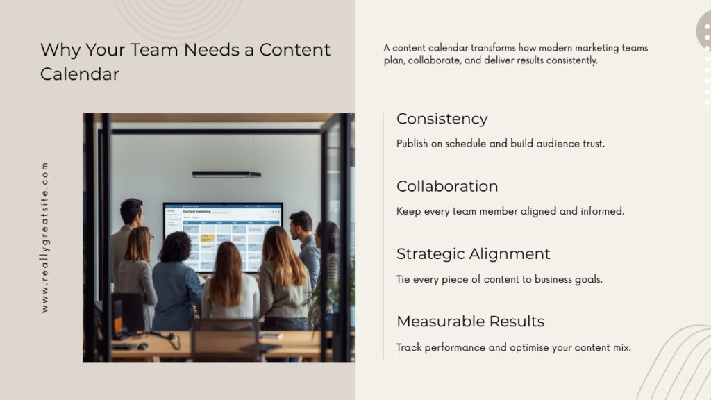 Content calendar examples