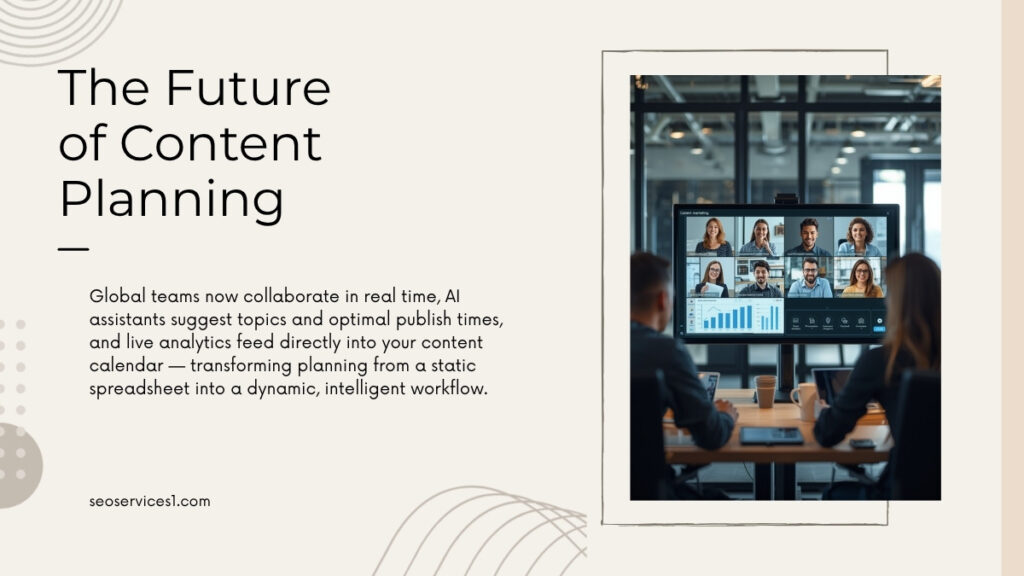 Advanced content calendar use cases