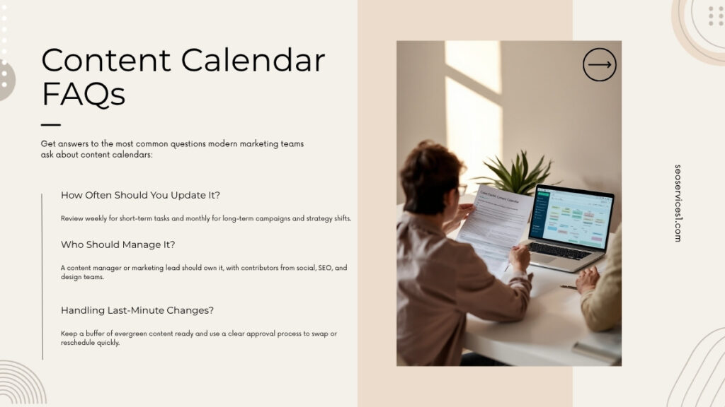 Content calendar FAQs