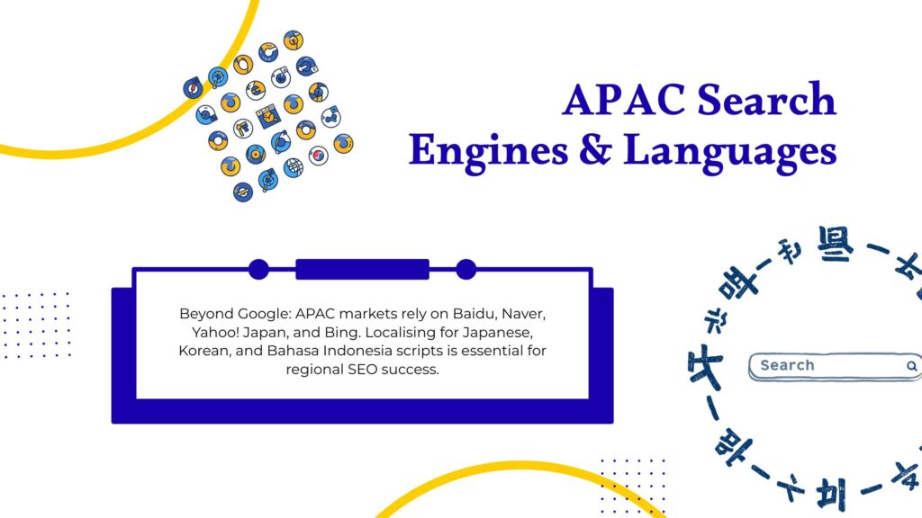 Search engines and languages across APAC